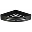 Universal Stainless Steel Corner Shelf (Black)