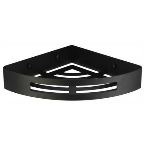 Universal Stainless Steel Corner Shelf (Black)