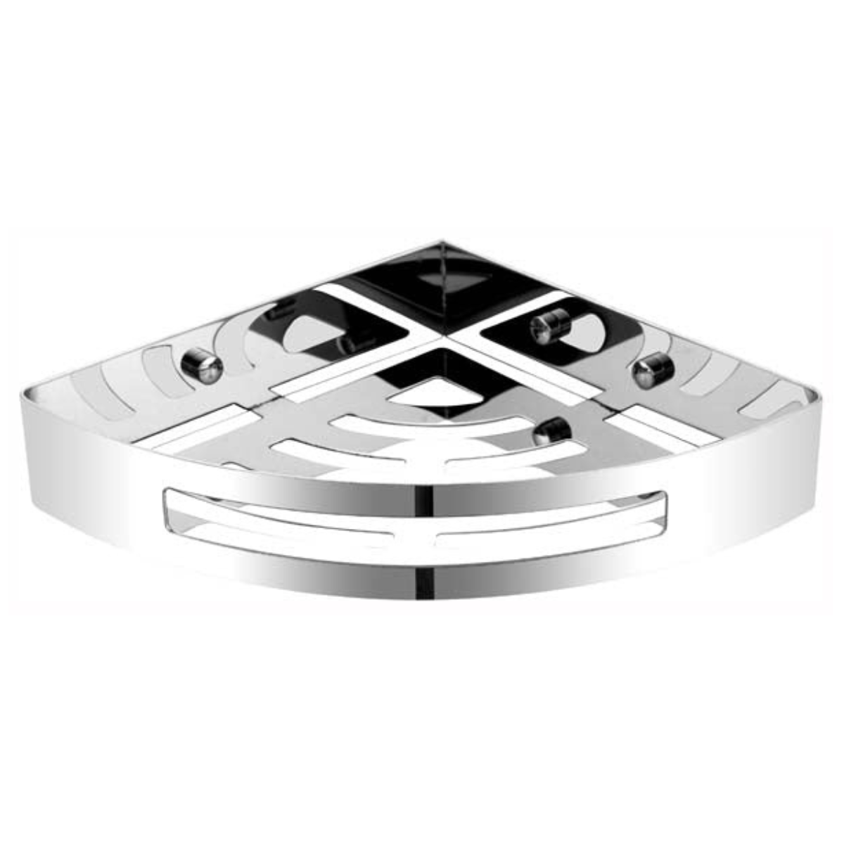 Universal Stainless Steel Corner Shelf (Chrome)