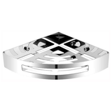 Universal Stainless Steel Corner Shelf (Chrome)
