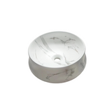 POSEIDON Matte White Carrara Basin (Round: 400x400x140)