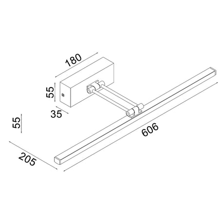 VANIDAD: LED Tri-CCT Interior Dimmable Picture Wall Lights IP20