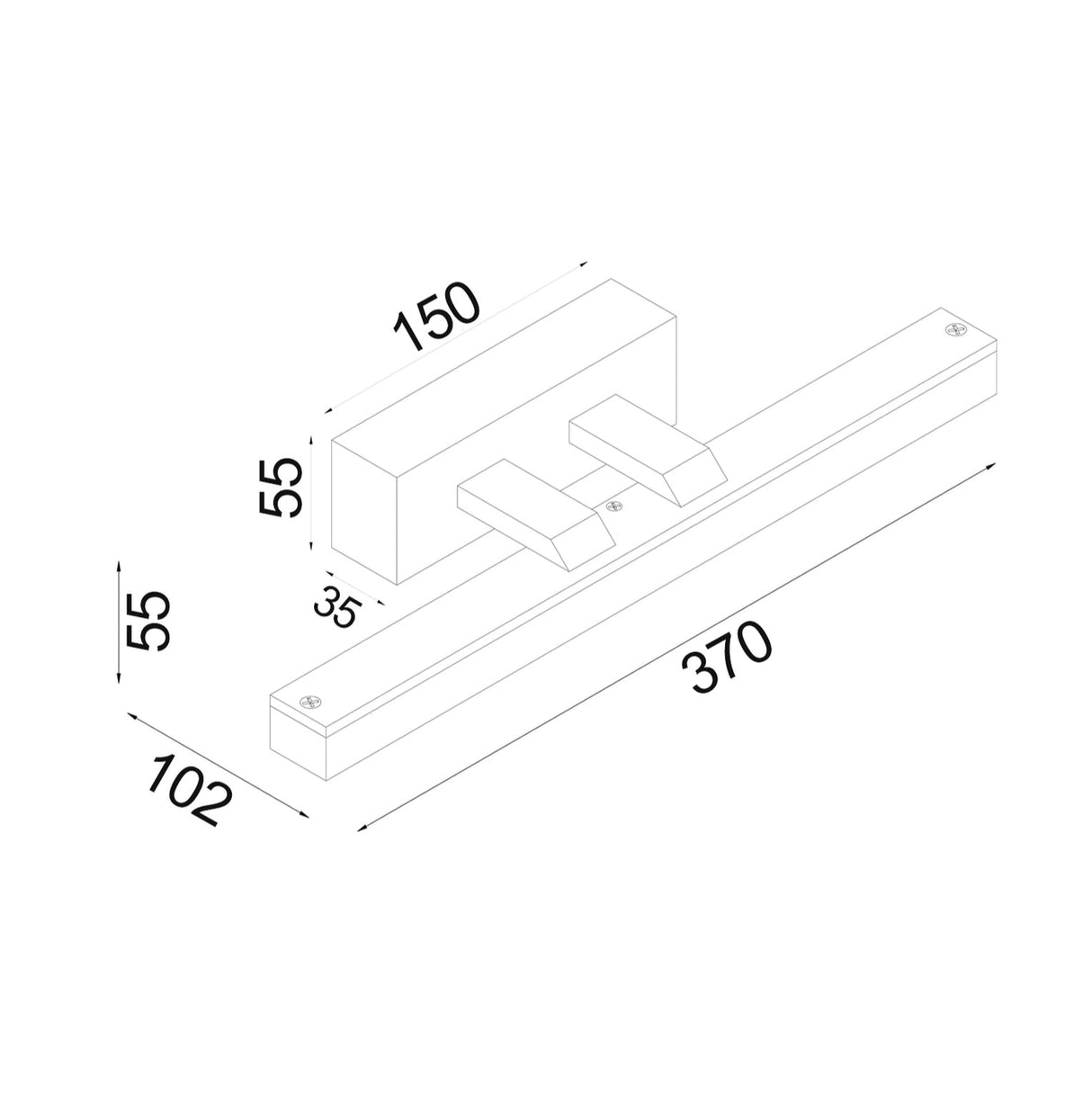 VANITAS: Interior LED Tri-CCT Vanity / Picture Wall Lights IP44