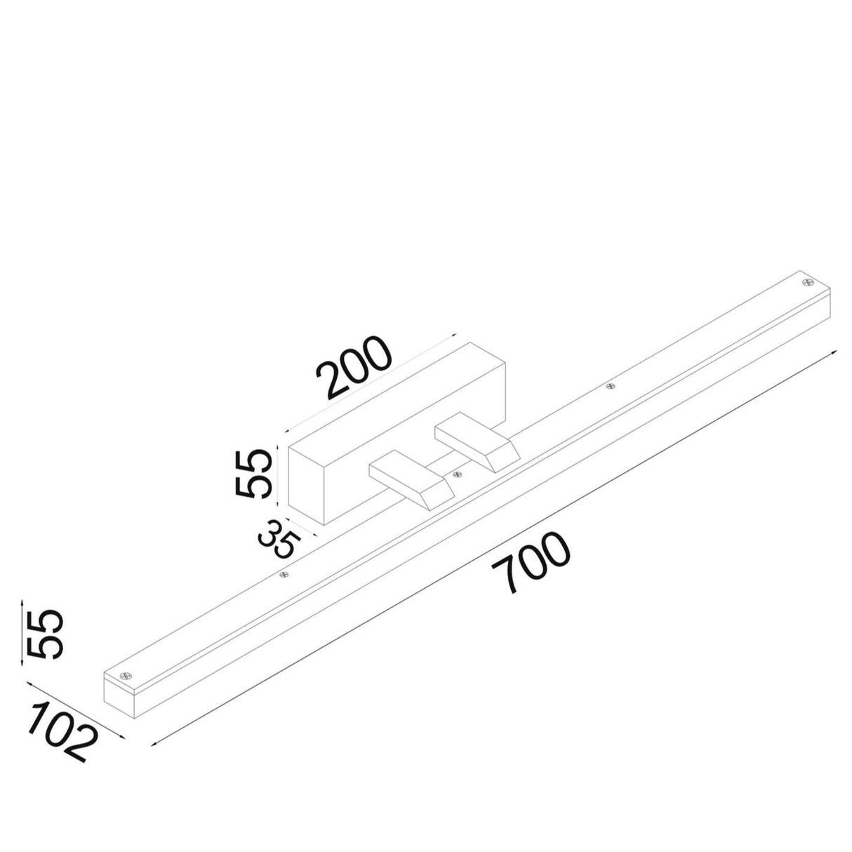 VANITAS: Interior LED Tri-CCT Vanity / Picture Wall Lights IP44