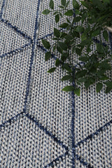 Vanuatu Greenslade Charcoal Geometric Flatweave Rug