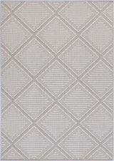 Vanuatu Kenilorea Beige Geometric Flatweave Rug