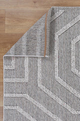 Vanuatu Suri Ash Geometric Flatweave Rug
