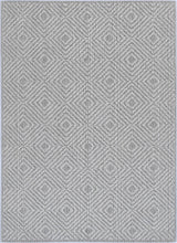Vanuatu Fugui Grey Geometric Flatweave Rug