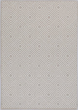 Vanuatu Wickham Beige Geometric Flatweave Rug