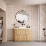 VARCELLI Floor Standing Curve Vanity Harvest Oak (All Sizes)