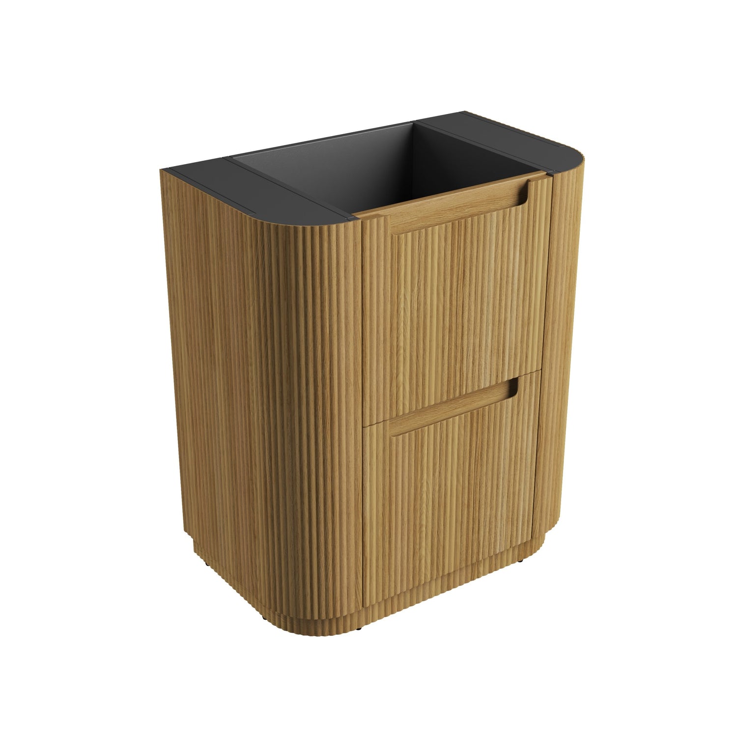 VARCELLI Floor Standing Curve Vanity Harvest Oak (All Sizes)