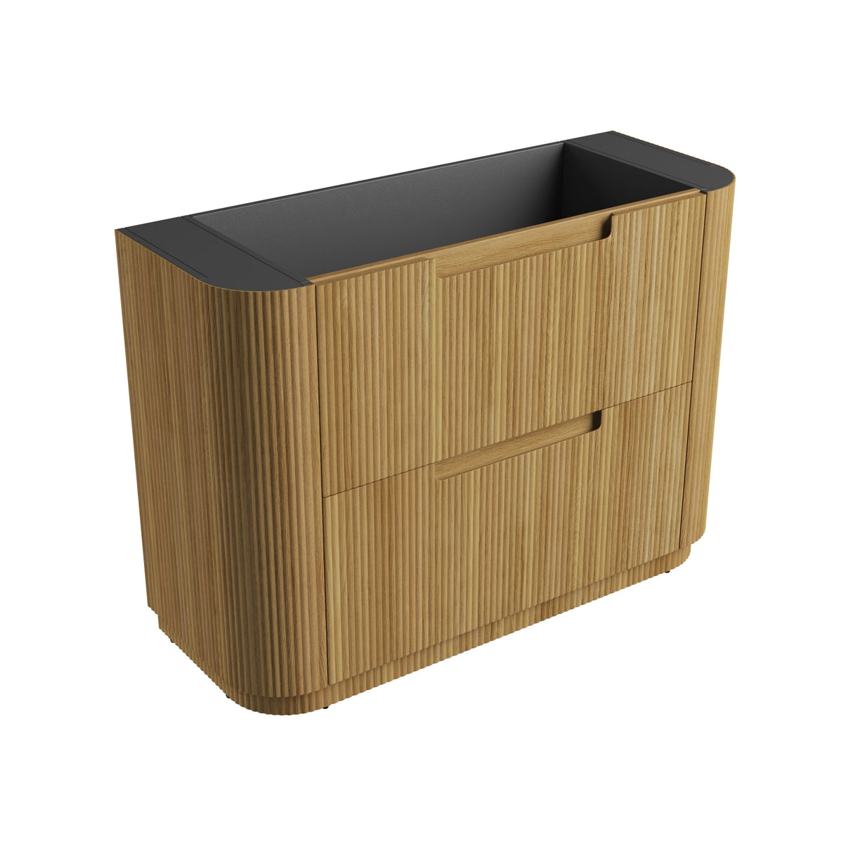 VARCELLI Floor Standing Curve Vanity Harvest Oak (All Sizes)