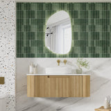 VARCELLI Mono Wall Hung Curve Vanity Harvest Oak (All Size)