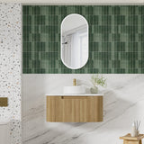 VARCELLI Mono Wall Hung Curve Vanity Harvest Oak (All Size)