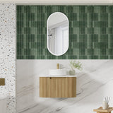 VARCELLI Mono Wall Hung Curve Vanity Harvest Oak (All Size)