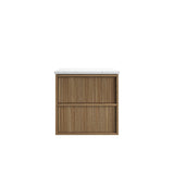 VENETTA Fluted Wall Hung Vanity Harvest Oak