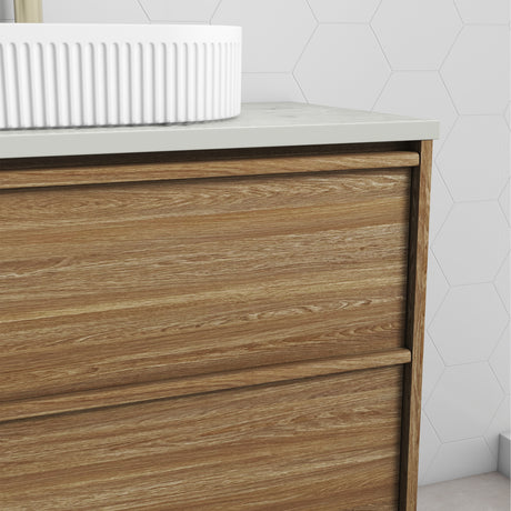 VENETTA Framed Wall Hung Vanity Harvest Oak