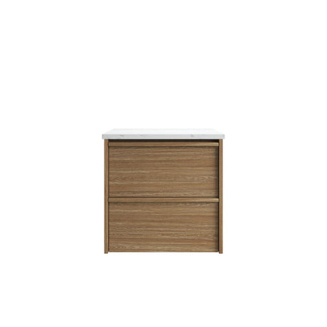 VENETTA Framed Wall Hung Vanity Harvest Oak