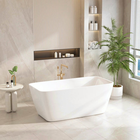 VENICE Gloss White FreeStanding Bathtub 1500mm