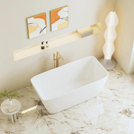 VENICE Gloss White FreeStanding Bathtub 1500mm