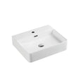 Vento 50M Rectangular Wall Hung Basin White (Rectangle: 500x420x120)