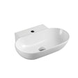Vento 56M Wall Hung Basin White (Oval: 560x400x125)