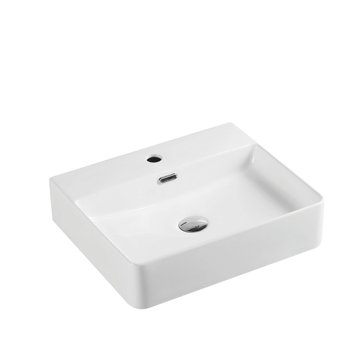 Vento 60M Wall Hung Basin White (Rectangle: 590x430x120mm)