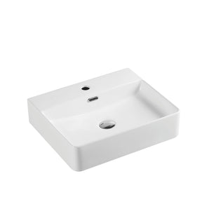 Vento 60M Wall Hung Basin White (Rectangle: 590x430x120mm)