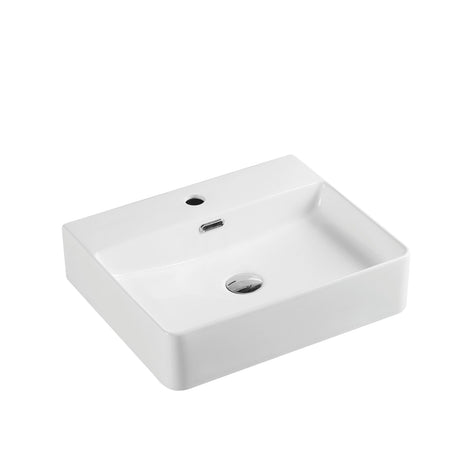 Vento 60M Wall Hung Basin White (Rectangle: 590x430x120mm)