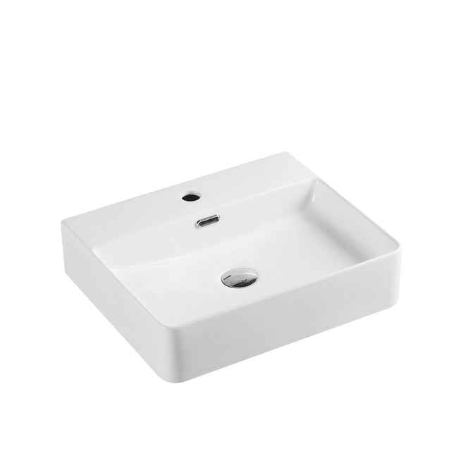 Vento 60M Wall Hung Basin White (Rectangle: 590x430x120mm)
