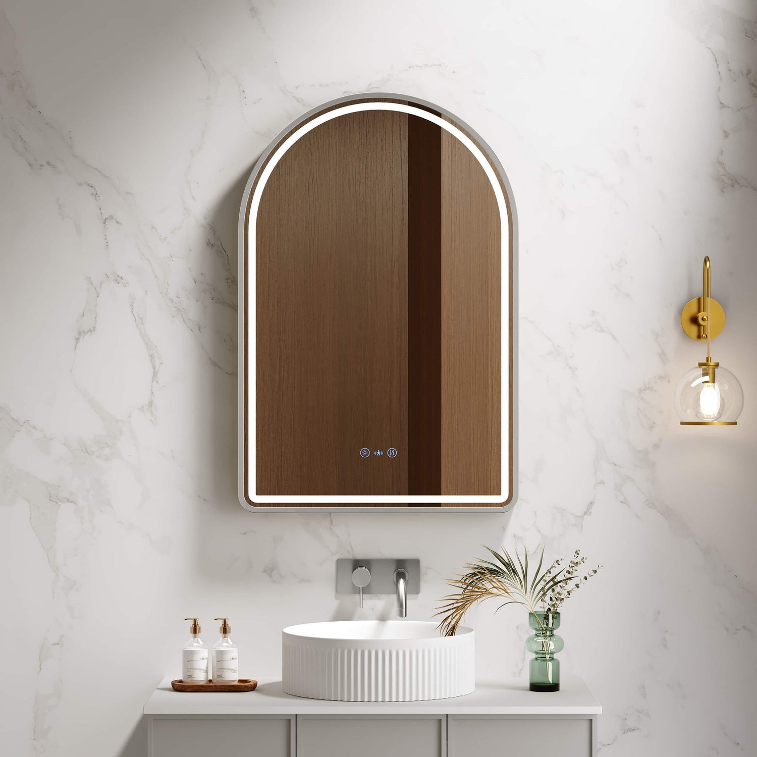 VENUS LED Arch Mirror (600×900mm)