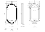 VENUS LED Oval Mirror (500×900mm)