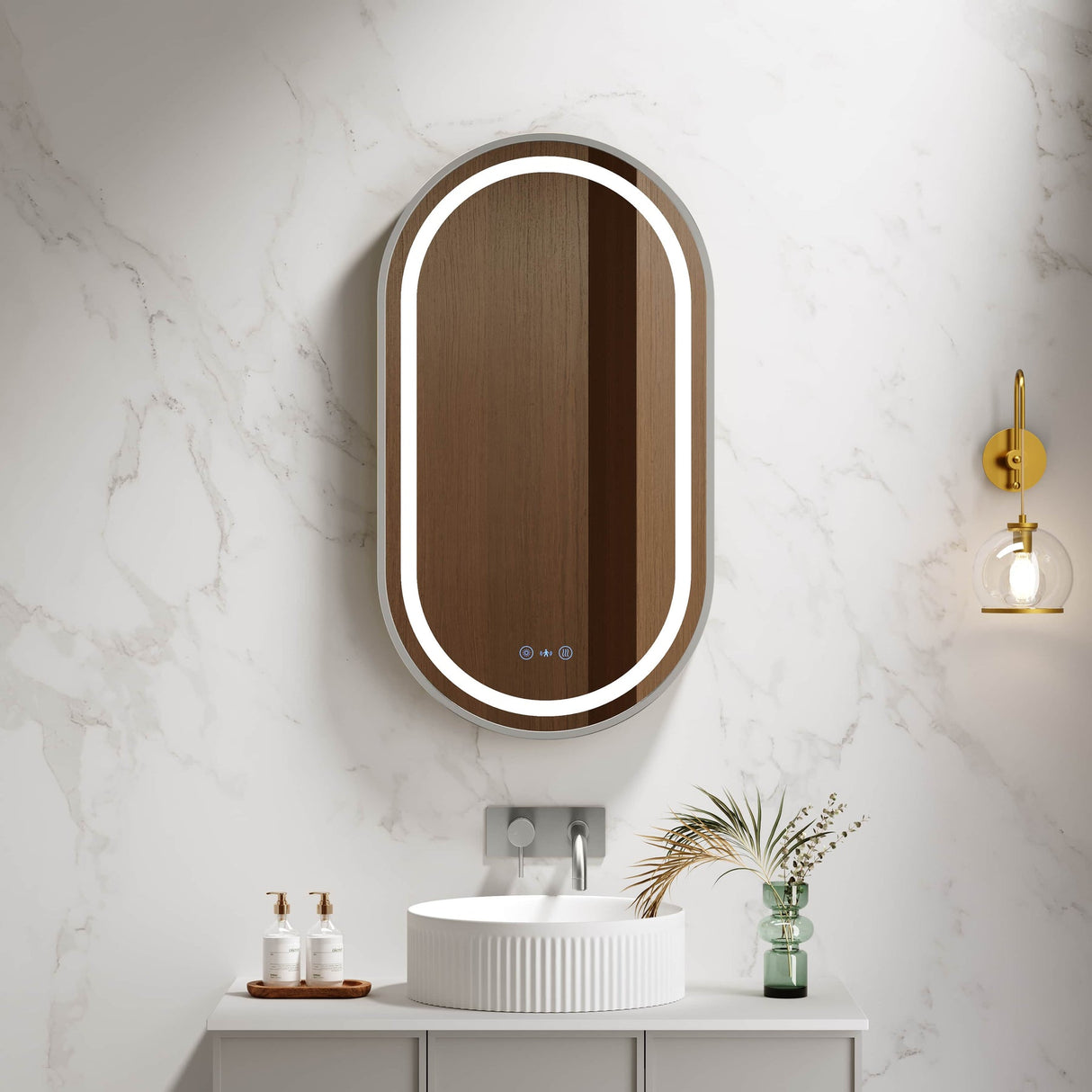 VENUS LED Oval Mirror (500×900mm)