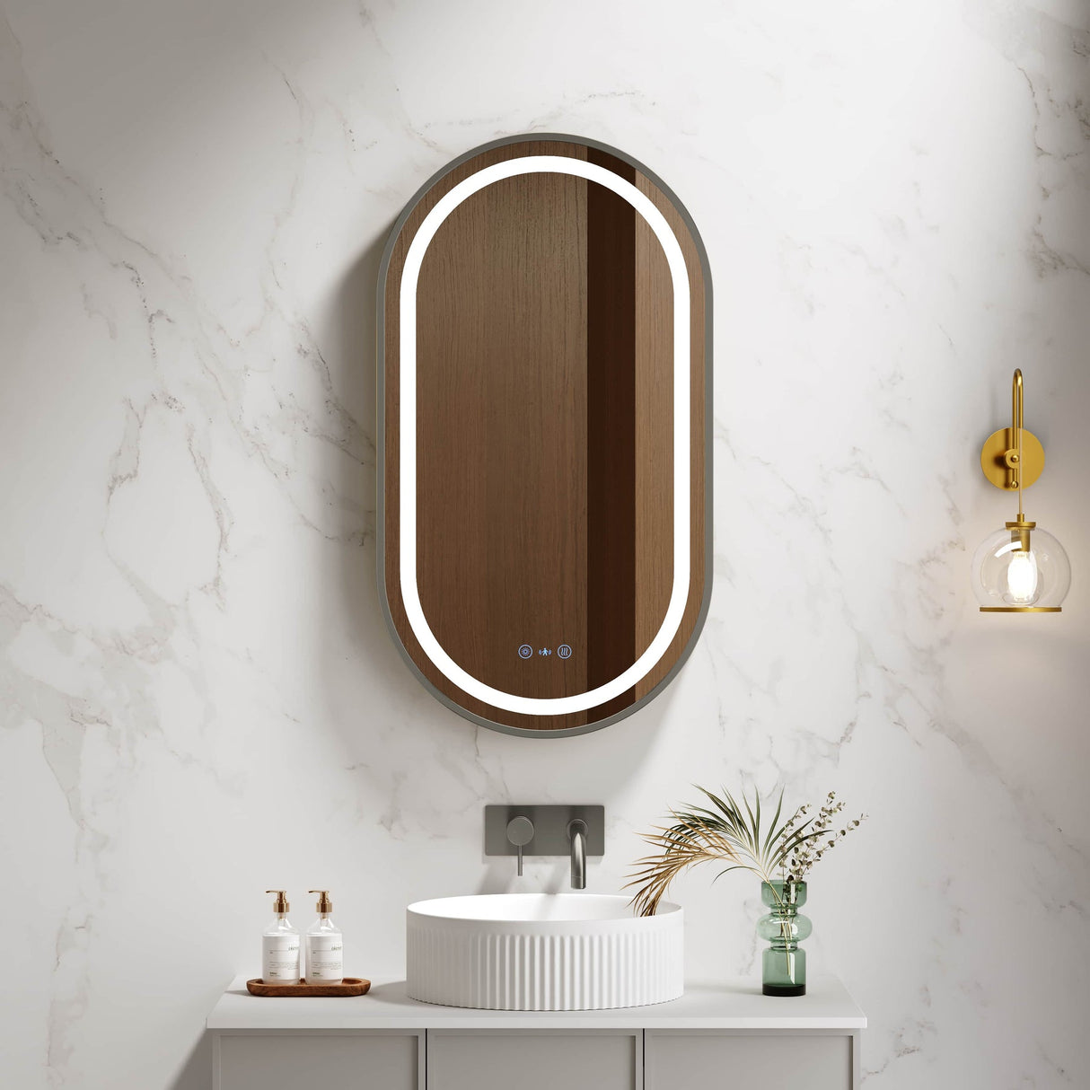 VENUS LED Oval Mirror (500×900mm)