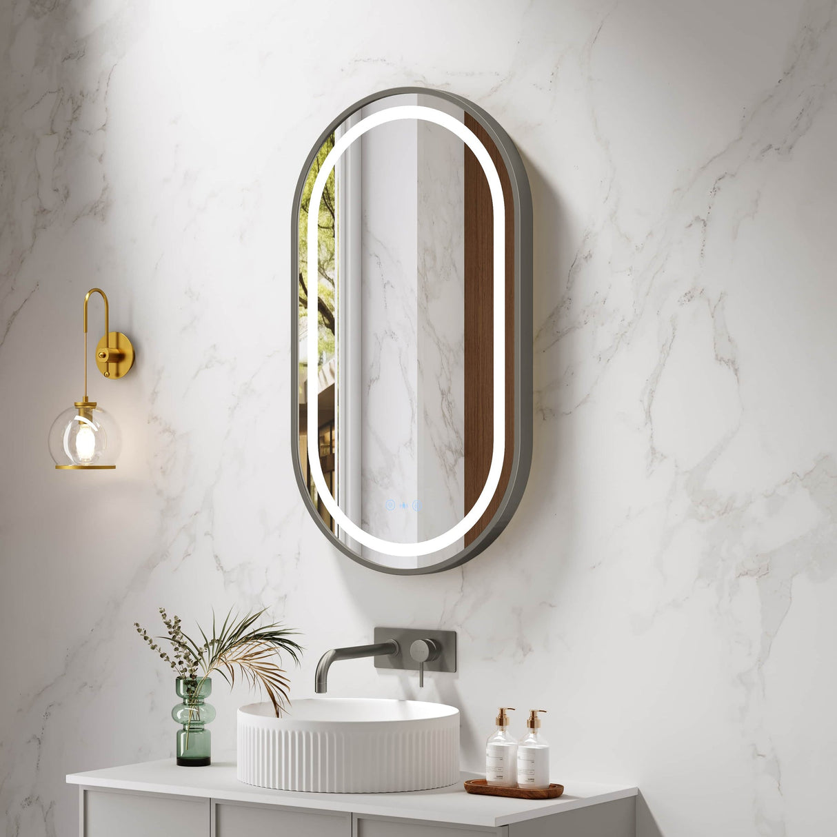 VENUS LED Oval Mirror (500×900mm)