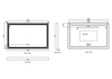 VENUS LED Rectangular Mirror 600×750 / 750×900 / 1200×750mm