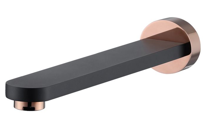 VETTO Bath Spout - Black & Rose Gold
