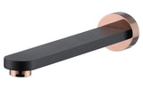 VETTO Bath Spout - Black & Rose Gold