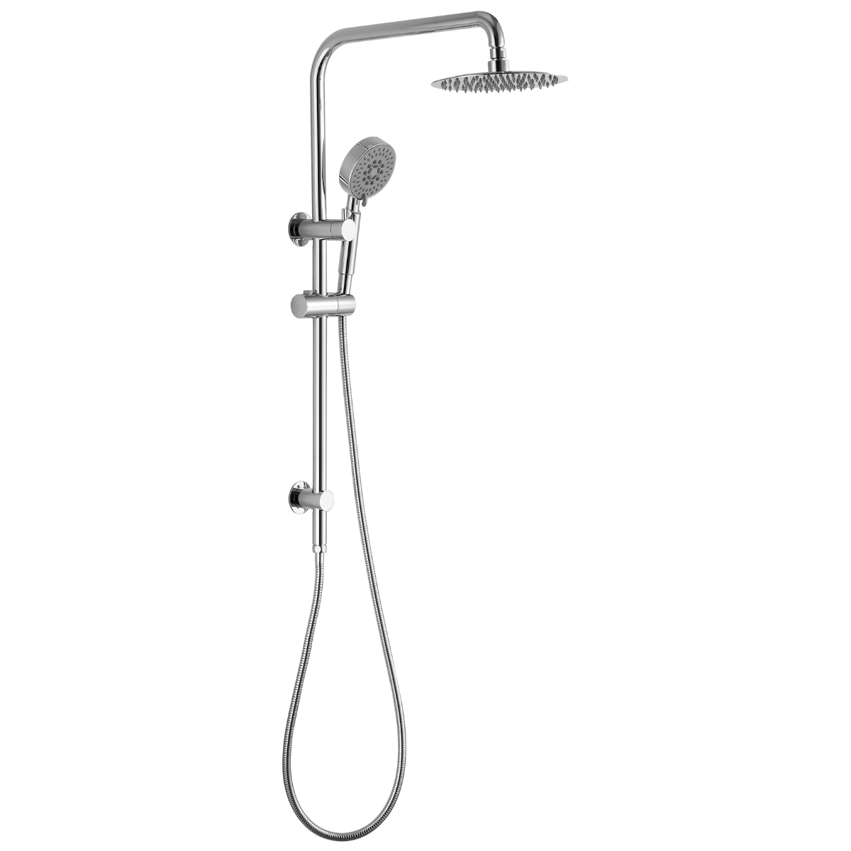 Logan Shower System With Rail (Chrome)