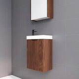 ABS Vienna Mini Wall Hung Vanity 450 (Brown Oak)