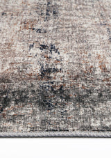 Abstract Echo Blue Grey Washable Rug - VITAL 1693-02
