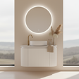 VITO NOOSA Fluted Curved Wall Hung Vanity Matte White (All Sizes)