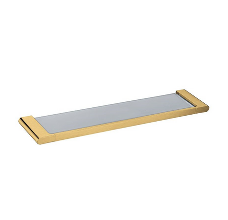 VOG Glass Shelf - Brushed Brass