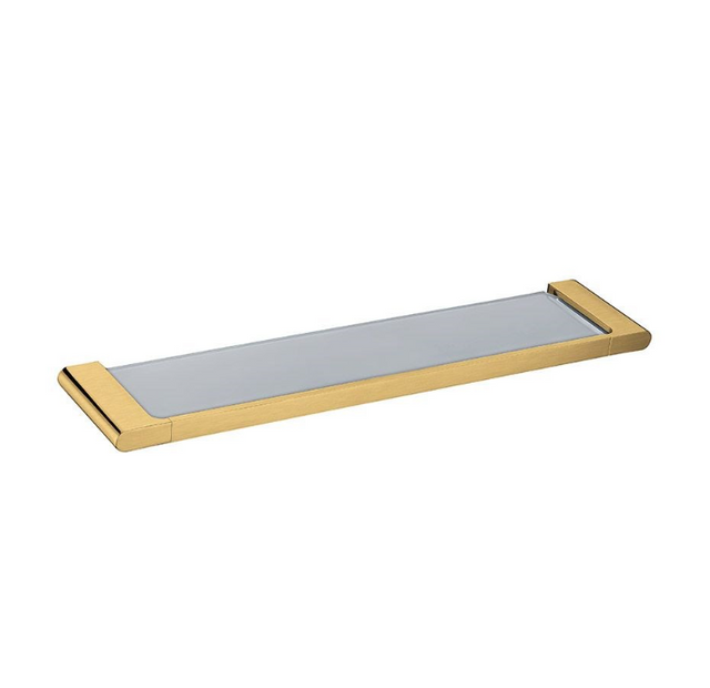 VOG Glass Shelf - Brushed Brass