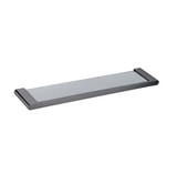 VOG Glass Shelf - Brushed Gun Metal