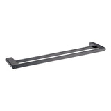 VOG Double Towel Rail 800mm - Gun Metal Grey