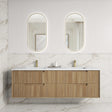 VOULARI Framed Wall Hung Vanity Harvest Oak