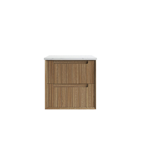 VOULARI Framed Wall Hung Vanity Harvest Oak