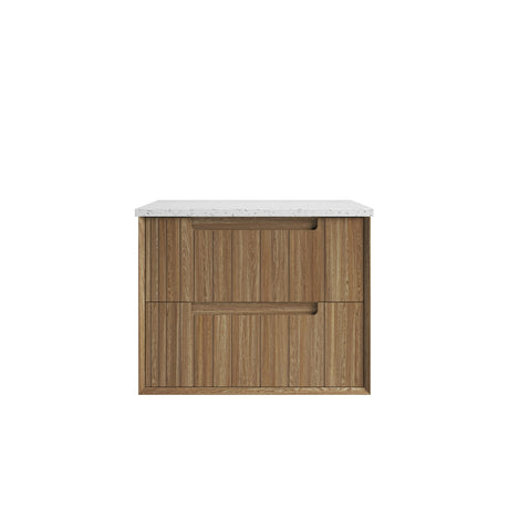 VOULARI Framed Wall Hung Vanity Harvest Oak