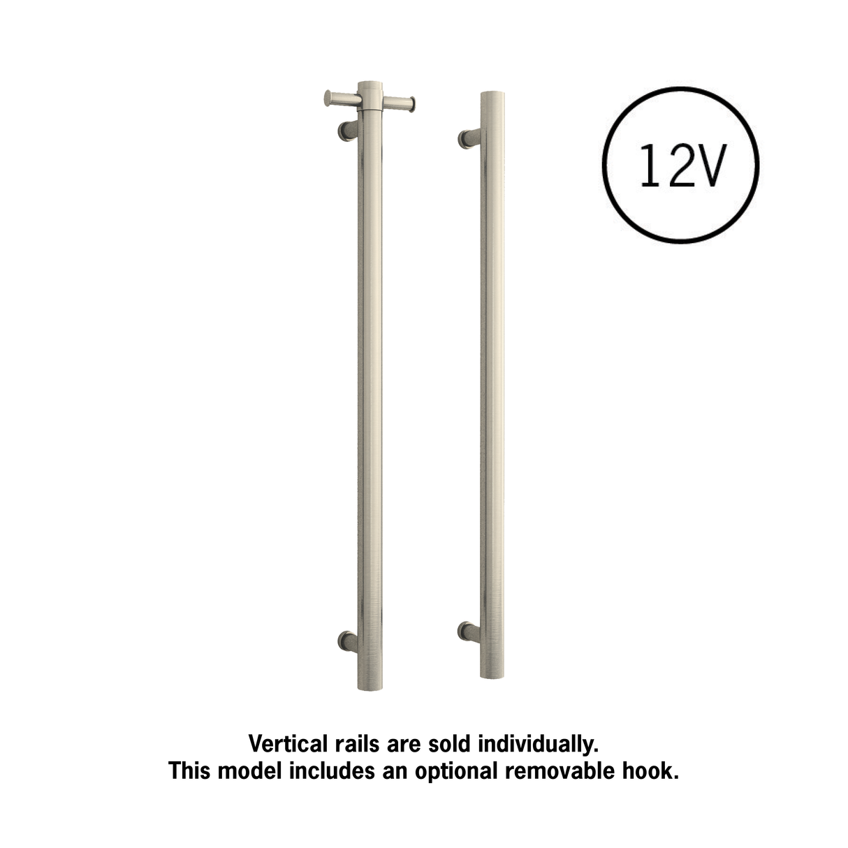 Thermorail Straight/Round 12Volt Vertical Bar 900x142x100mm 30Watts